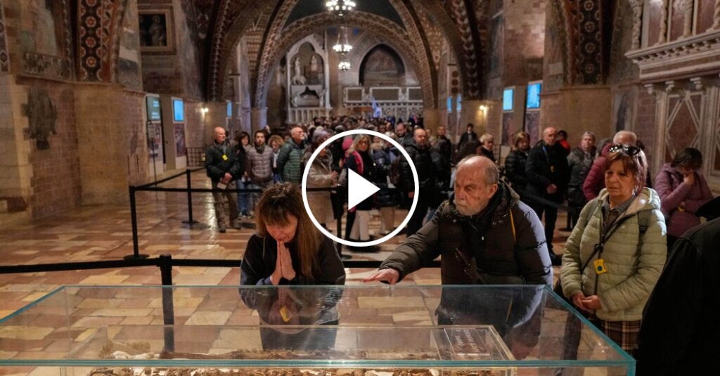 Remains Believed to Be St. Francis’ Are on Rare Public Display