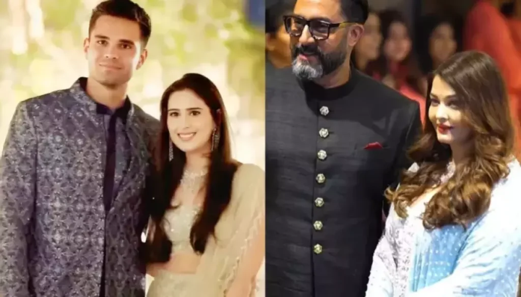 Abhishek Bachchan And Aishwarya Rai Hold Hands As They Pose For Paps At Arjun Tendulkar’s Wedding Abhishek Bachchan And Aishwarya Rai Hold Hands As They Pose For Paps At Arjun Tendulkar’s Wedding