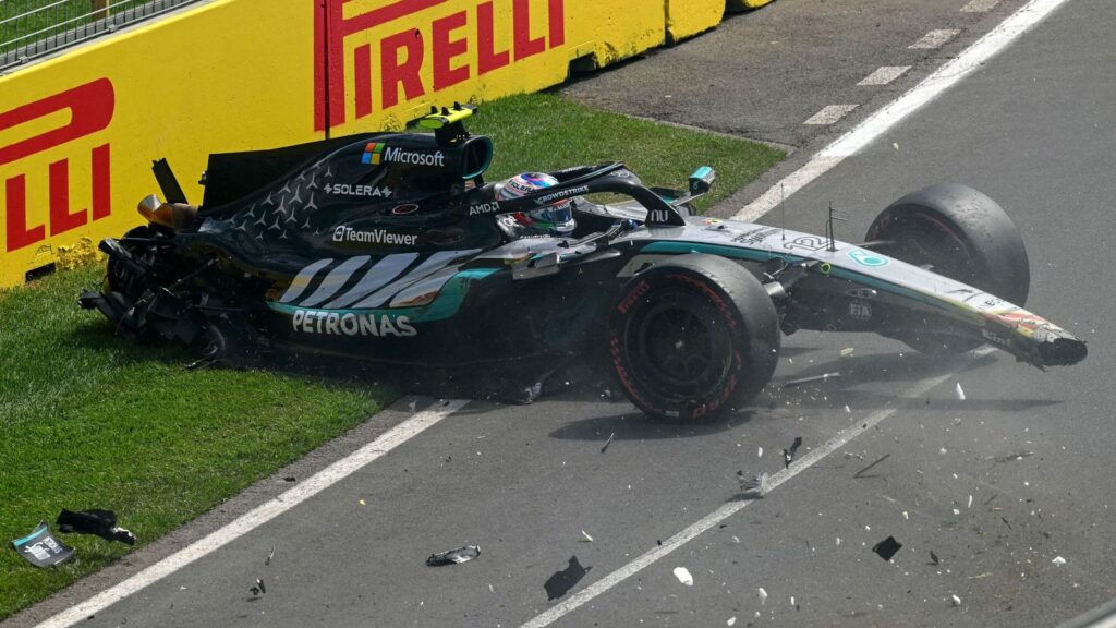 Australian GP: Kimi Antonelli in huge crash as George Russell reveals stunning Mercedes pace in Practice Three | F1 News