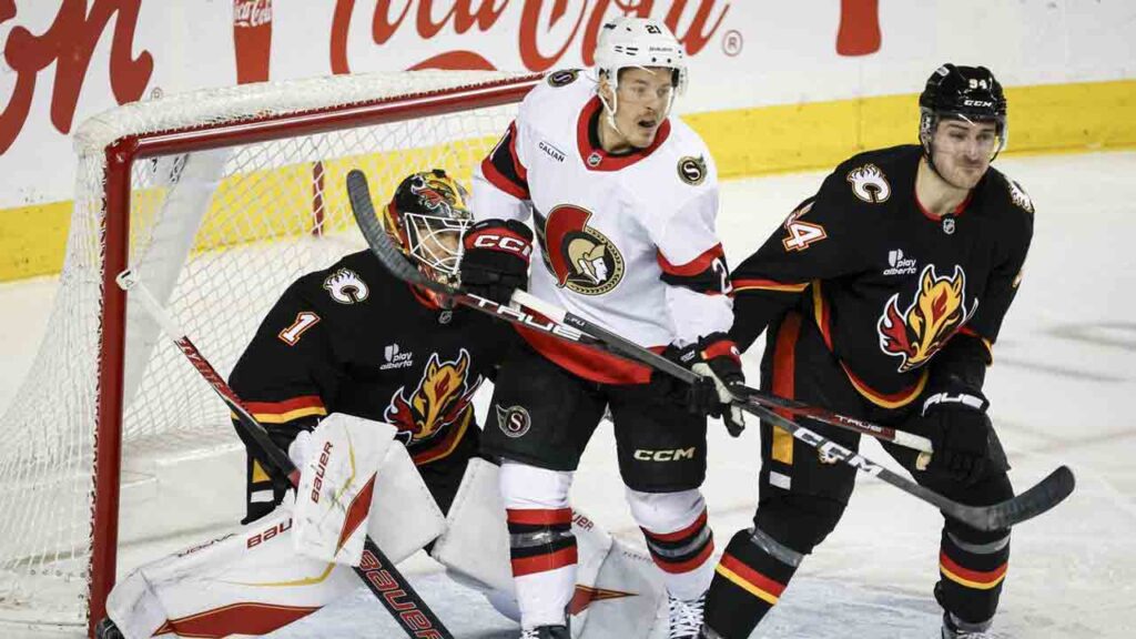 Cozens scores go-ahead goal to help Senators beat Flames