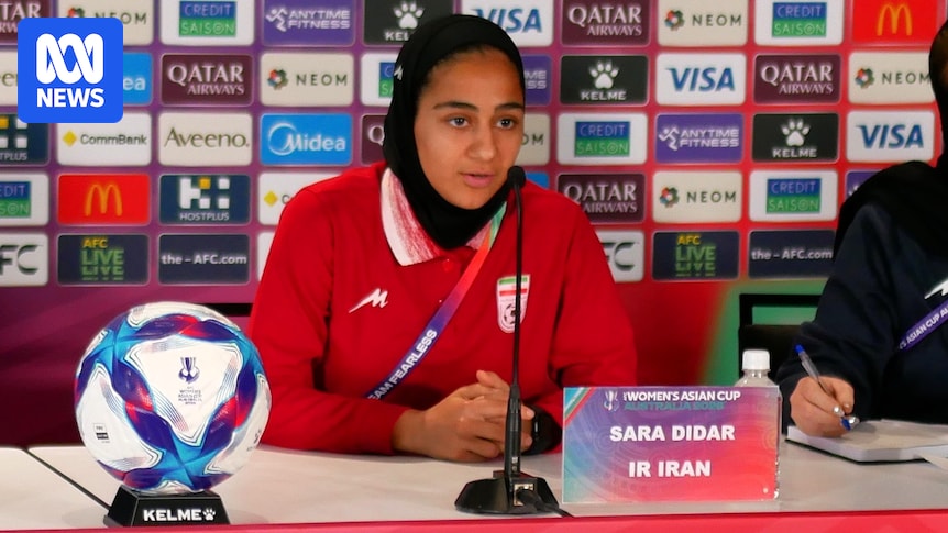 Women’s Asian Cup 2026: Iranian player fights back tears as she speaks about situation in Iran Women’s Asian Cup 2026: Iranian player fights back tears as she speaks about situation in Iran